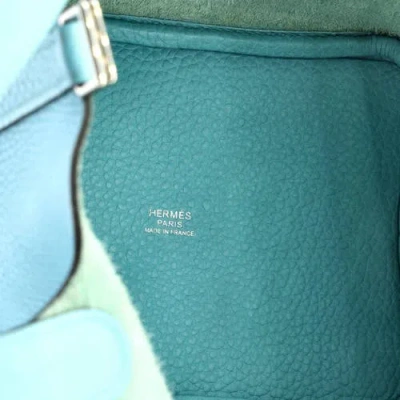 Pre-owned Hermes  Hermes Picotin Lock Bag Clemence Pm In Blue