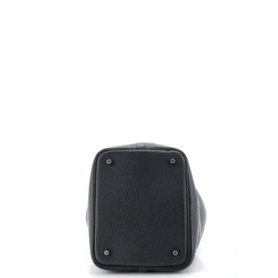 Pre-owned Hermes  Hermes Picotin Lock Bag Clemence Mm In Black