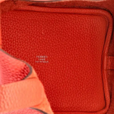 Pre-owned Hermes  Hermes Picotin Lock Bag Clemence Pm In Red