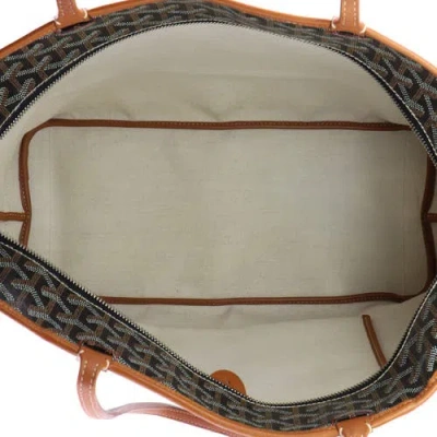 Pre-owned Goyard  Goyard Artois Tote Coated Canvas Mm In Brown