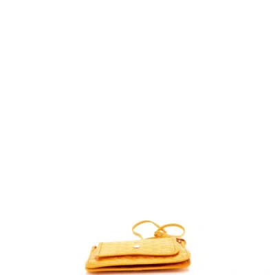 Pre-owned Goyard  Goyard Plumet Clutch Wallet Coated Canvas In Yellow