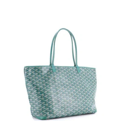 Pre-owned Goyard  Goyard Artois Tote Coated Canvas Gm In Green