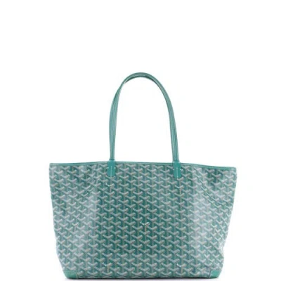 Pre-owned Goyard  Goyard Artois Tote Coated Canvas Gm In Green