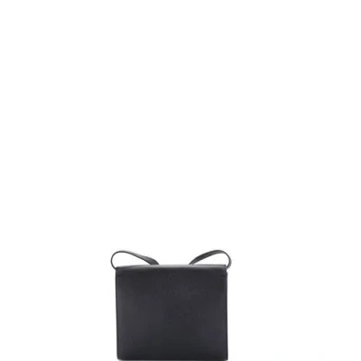 Pre-owned Hermes  Hermes Clic Wallet On Strap Epsom 16 In Black