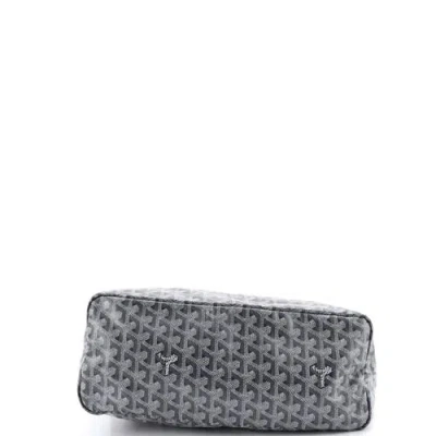Pre-owned Goyard  Goyard Boheme Hobo Coated Canvas In Gray