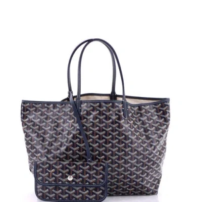 Pre-owned Goyard  Goyard Saint Louis Tote Coated Canvas Pm In Multi