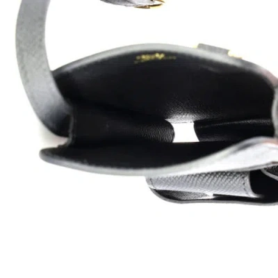 Pre-owned Hermes  Hermes Hermesway Phone Case Crossbody Bag Epsom In Black