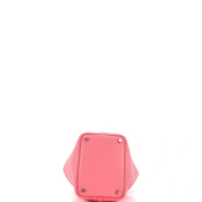 Pre-owned Hermes  Hermes Eclat Picotin Lock Bag Clemence Pm In Pink