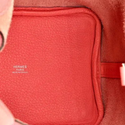 Pre-owned Hermes  Hermes Eclat Picotin Lock Bag Clemence Pm In Pink