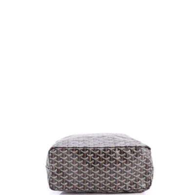 Pre-owned Goyard  Goyard Saint Louis Tote Coated Canvas Pm In Black