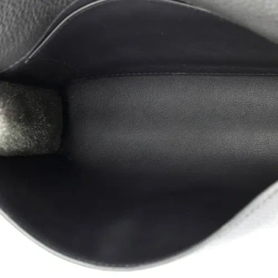 Pre-owned Hermes  Hermes Sac A Depeches Messenger Bag Togo 21 In Black