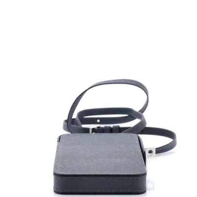 Pre-owned Hermes  Hermes Hac A Box Phone Case Epsom In Black