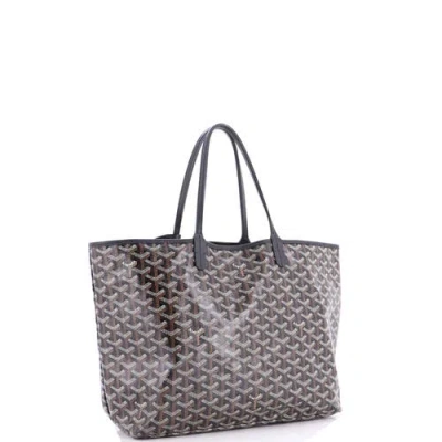 Pre-owned Goyard  Goyard Saint Louis Tote Coated Canvas Pm In Neutral