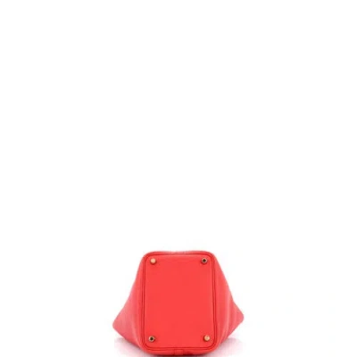 Pre-owned Hermes  Hermes Picotin Lock Bag Maurice Pm In Red