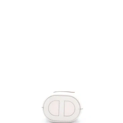 Pre-owned Hermes  Hermes In-the-loop Bag Clemence With Swift 18 In White