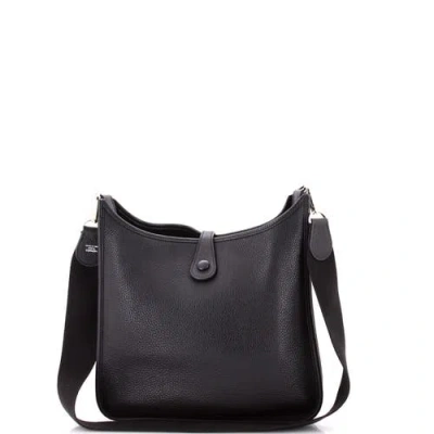 Pre-owned Hermes  Hermes Evelyne Bag Gen I Clemence Pm In Black
