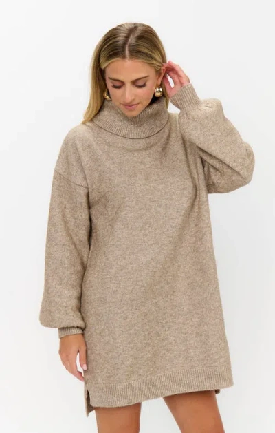 Show Me Your Mumu Chester Sweater Dress In Gray