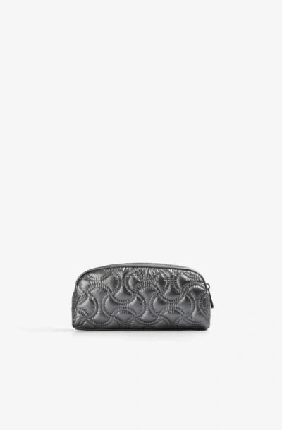 Scalpers Nyquilted Pencil Case In Metallic