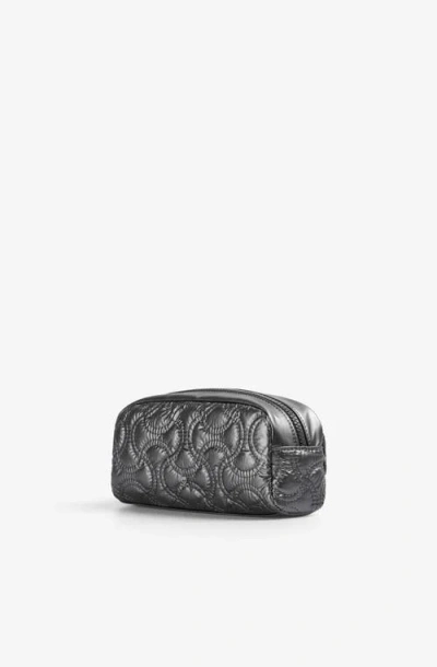 Scalpers Nyquilted Pencil Case In Metallic