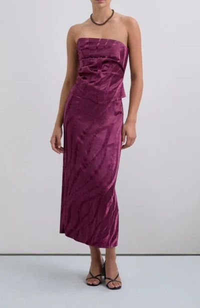 Scalpers Camouvelvet Skirt In Purple