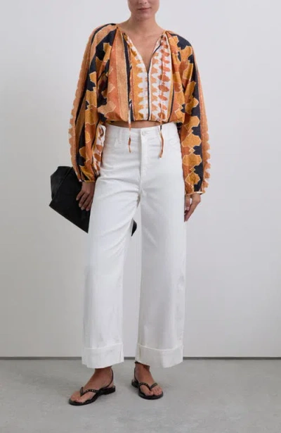 Scalpers Folded Denim Pant In White