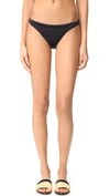 Milly St. Lucia Solid Bikini Swim Bikini Bottoms In Black