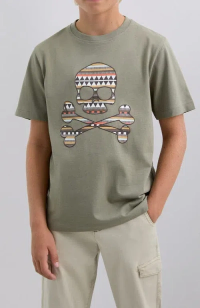 Scalpers Etnicskull Tee Kids In Brown