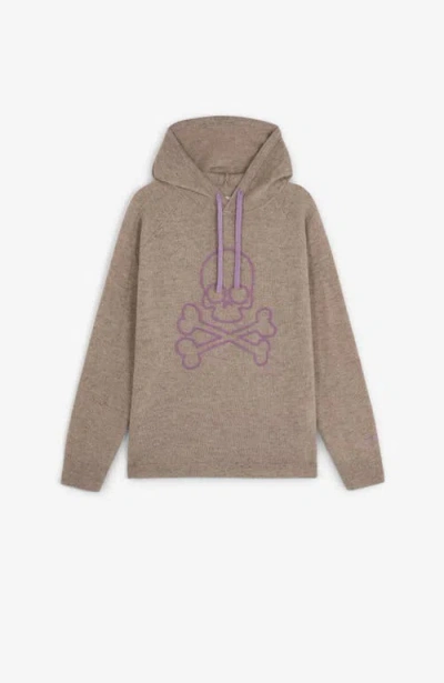 Scalpers Skull Hoodie Tricot Girls In Brown