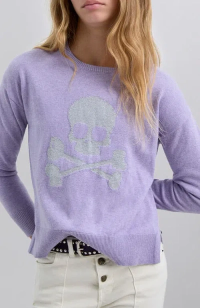 Scalpers Skull Intarsia Tricot Girls In Purple