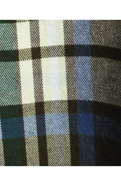 Lands' End Traditional Fit Flagship Flannel Shirt In Gray