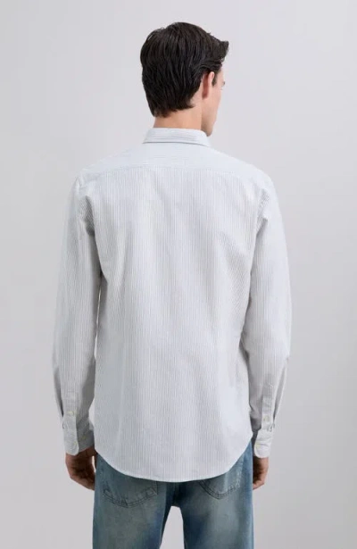 Scalpers New Oxford Bd Slim Oe Shirt In Blue