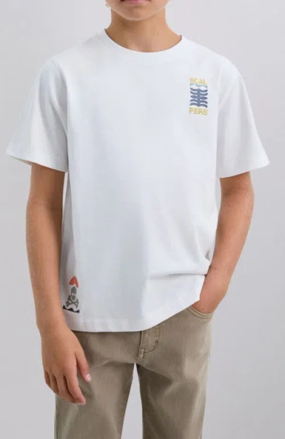Scalpers Graphictee Kids In White