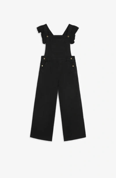 Scalpers Smart Dungaree Girls In Black