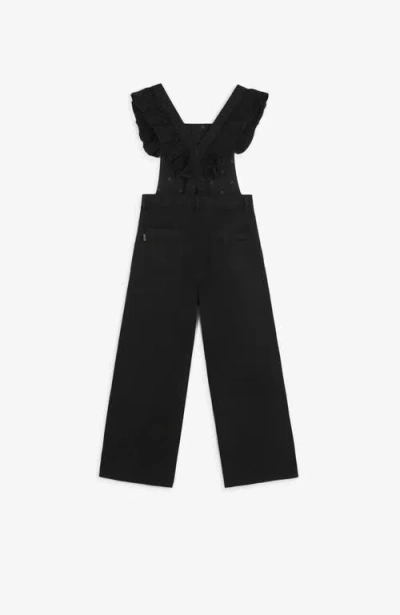 Scalpers Smart Dungaree Girls In Black