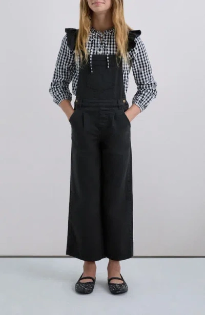 Scalpers Smart Dungaree Girls In Black