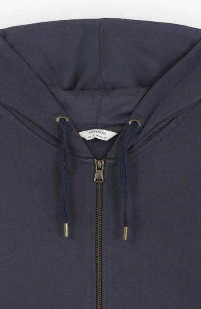 Scalpers Embossedskullziphoodie Kids In Blue