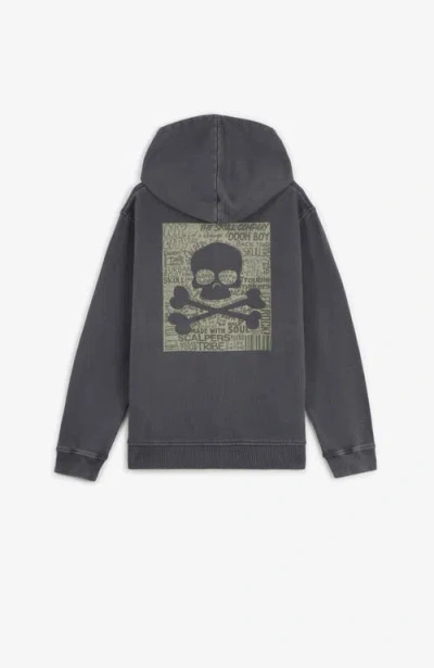 Scalpers Typeskullhoodie Kids In Blue