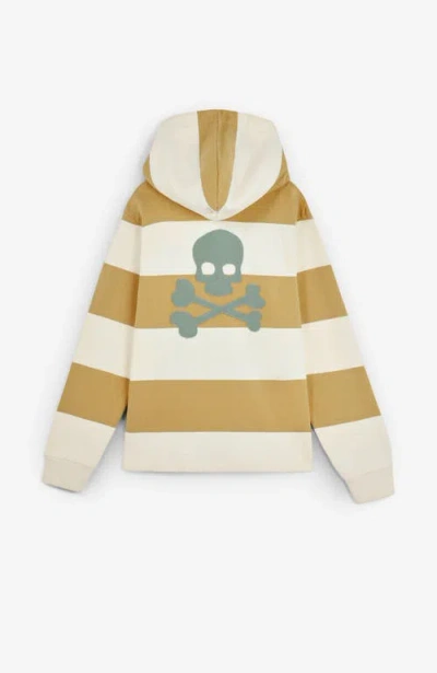 Scalpers Stripesskullhoodie Kids In Multi
