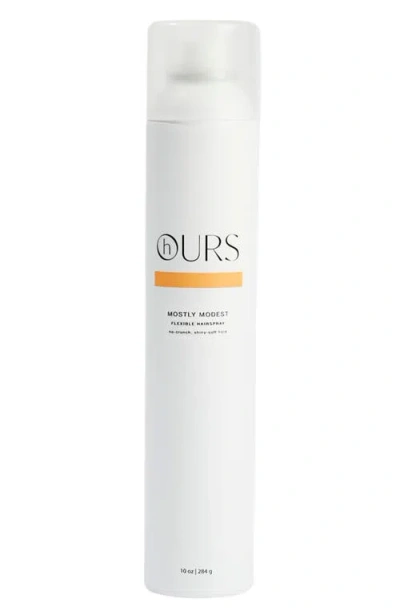Hours Haircare Mostly Modest Flexible Hairspray In Transparent