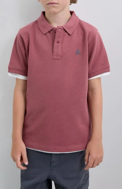 Scalpers Basicpolo Kids In Burgundy