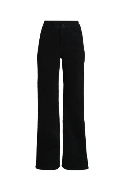 Lands' End Corduroy High Rise Classic Flare Pants In Black