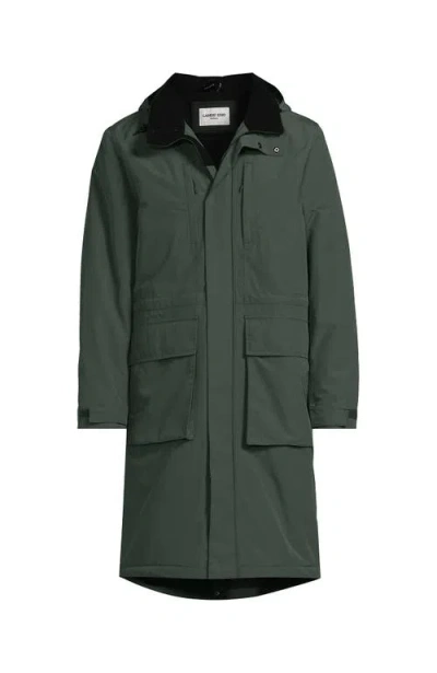Lands' End Squall Waterproof Insulated Winter Stadium Coat In Green