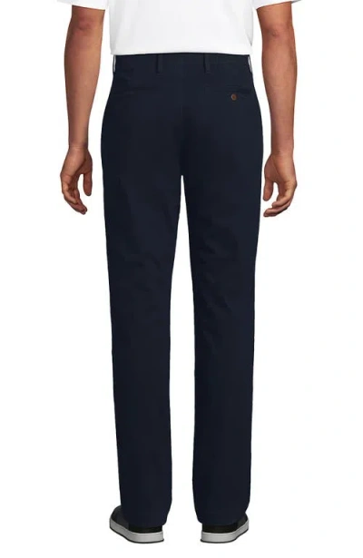 Lands' End Knockabout Comfort Waist Classic Fit Flannel Lined Chino Pant In Blue