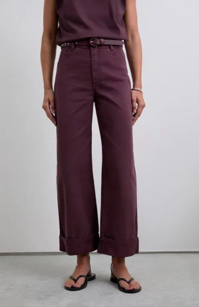 Scalpers Folded Denim Pant In Purple