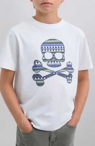 Scalpers Etnicskull Tee Kids In White