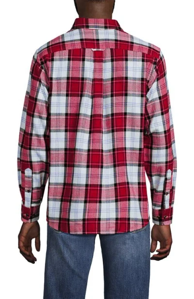 Lands' End Traditional Fit Flagship Flannel Shirt In Multi