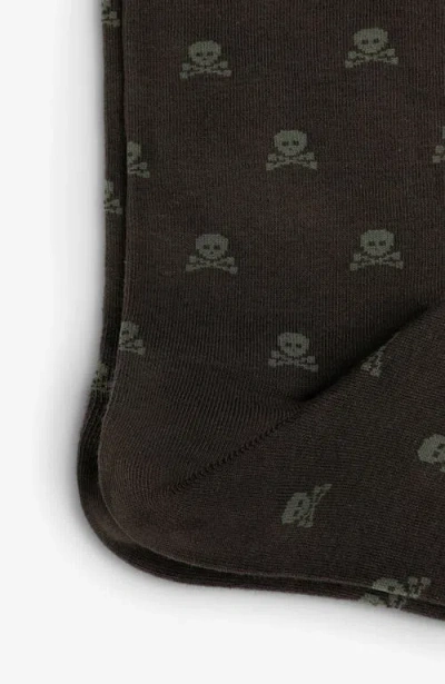 Scalpers Skull L Socks In Brown