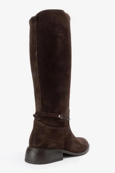 Forever & Always Shoes Ansel Leather Riding Boot In Brown