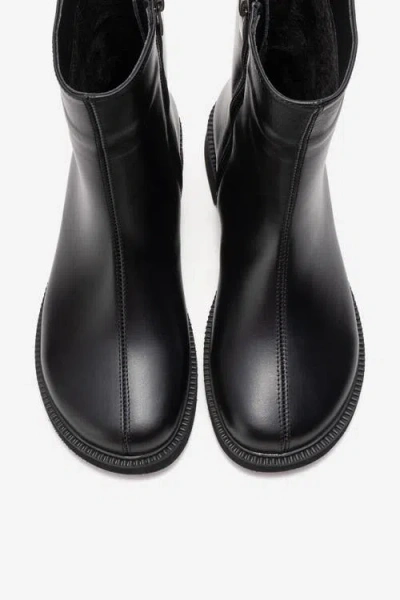 Forever & Always Shoes Lucano Leather Ankle Boot In Black