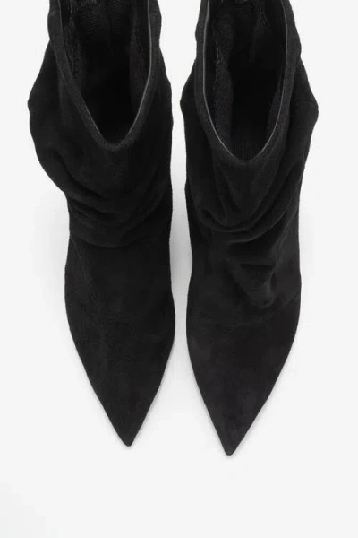 Forever & Always Shoes Balei Leather Pointed Toe Boot In Black